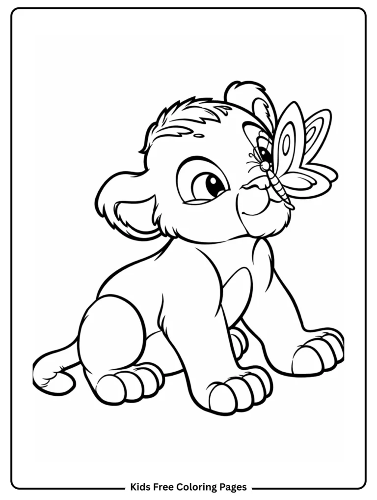 Lion Cub Coloring Pages